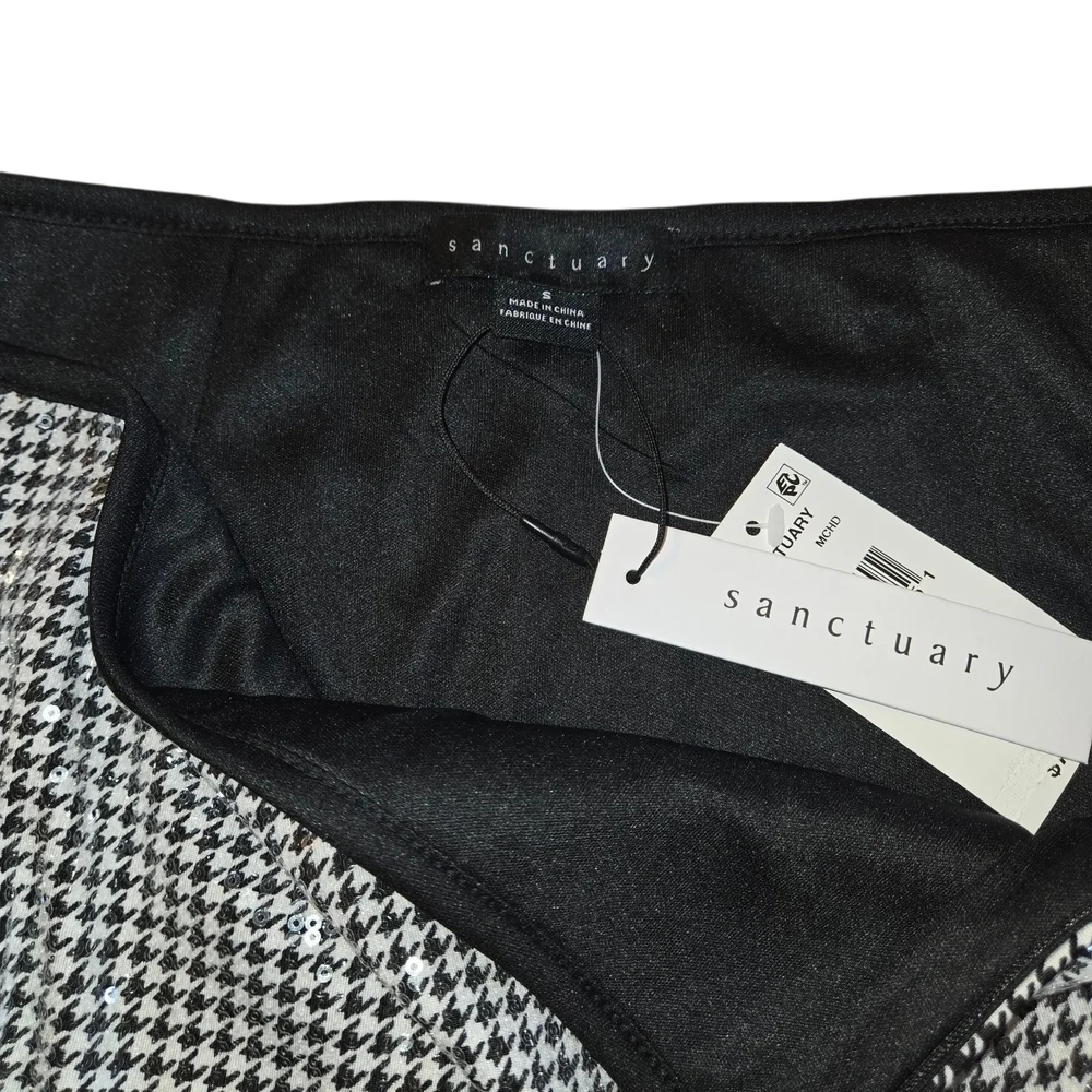 Sanctuary Monochrome Mini Skirt - Picture 2 of 11